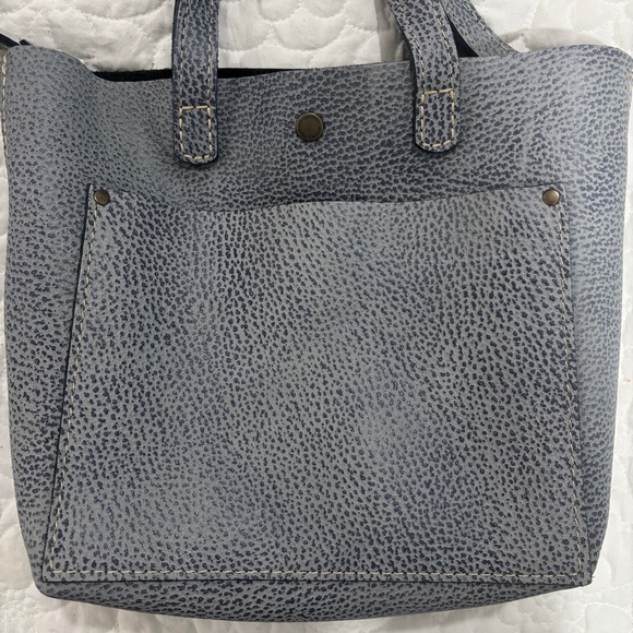 Portland Leather Goods Fog mini crossbody snap tote EUC - Picture 2 of 8